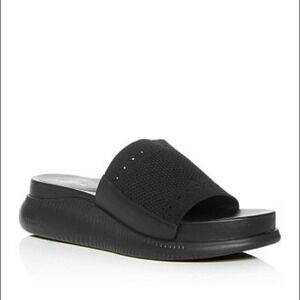 Cole Haan Black Zerogrand Stitchlite Slide Sandal Women's 11B